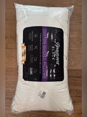 🎉LAST‎ CHANCE🎉BEAUTY REST BLACK
2pk Luxurious Down Alternative Pillows